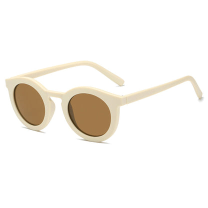 Women's round sunglasses with trendy design and UV protection Bowlift
