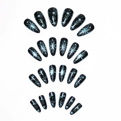 Starry Night Themed Nail Art Acalora