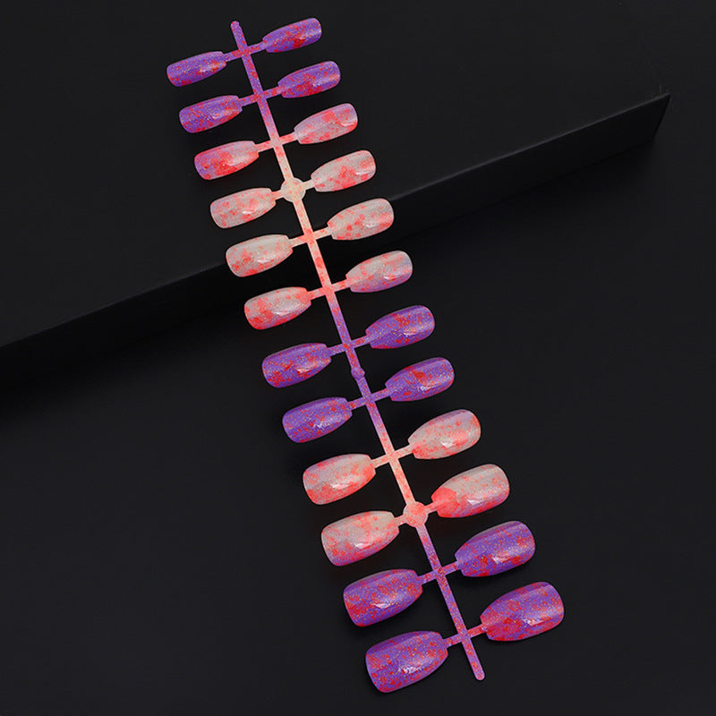 Luxury glitter design artificial nails Acalora
