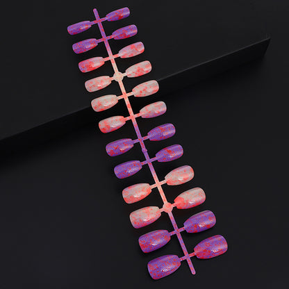 Luxury glitter design artificial nails Acalora