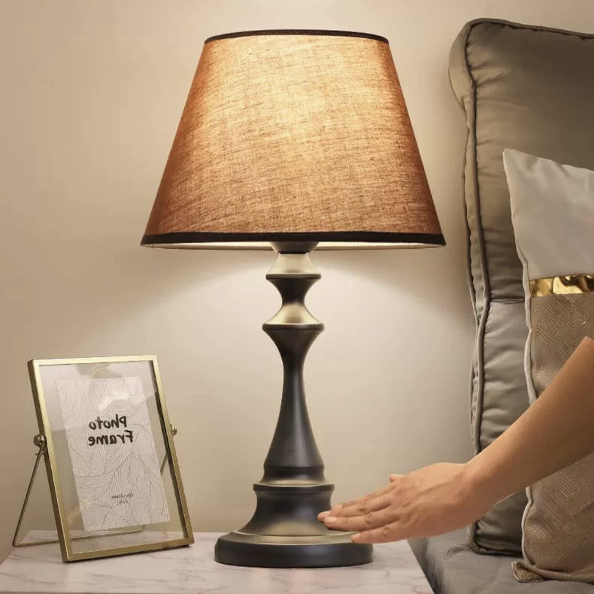 Elegant Fabric Shade Table Lamp