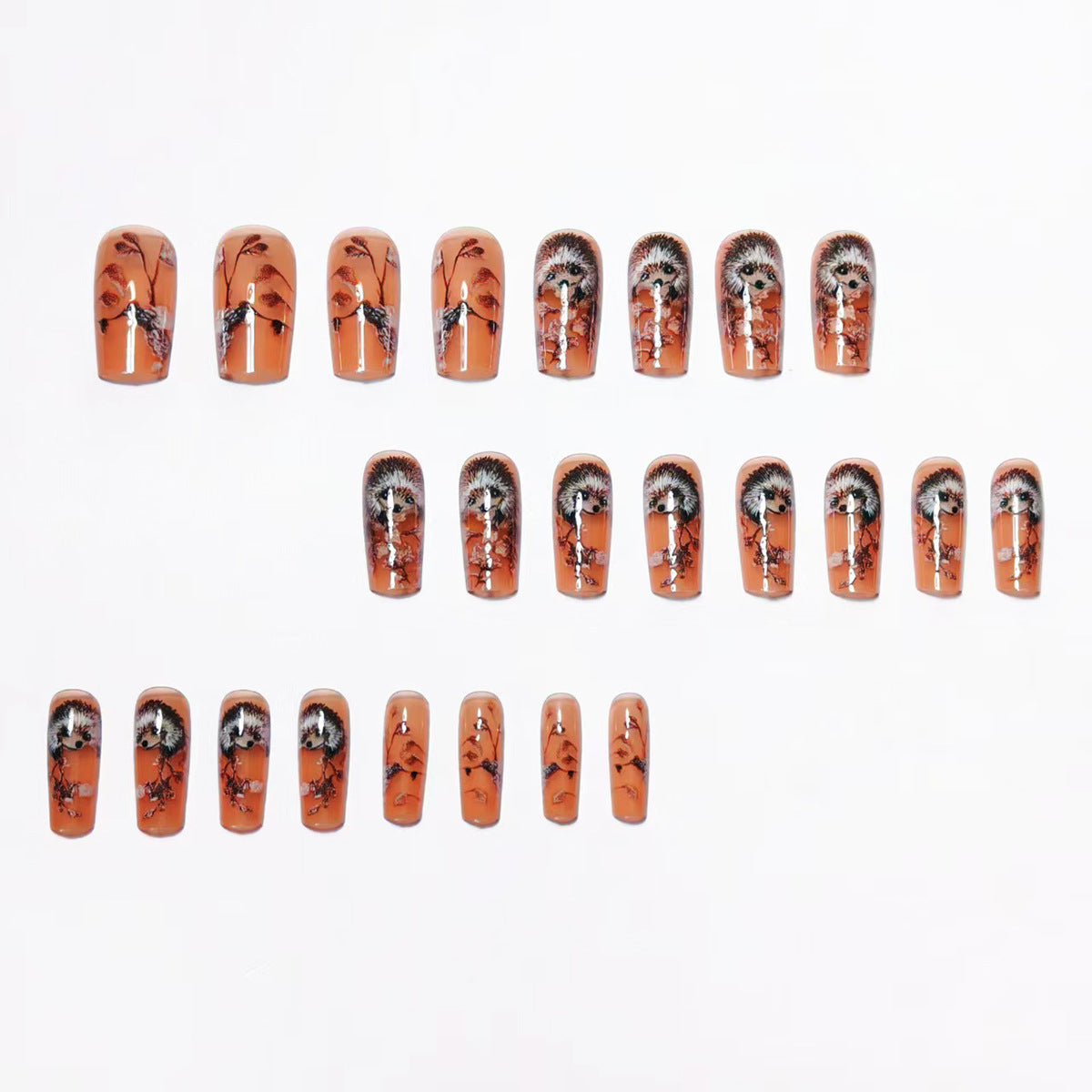 Decorative Hedgehog Nail Art Acalora