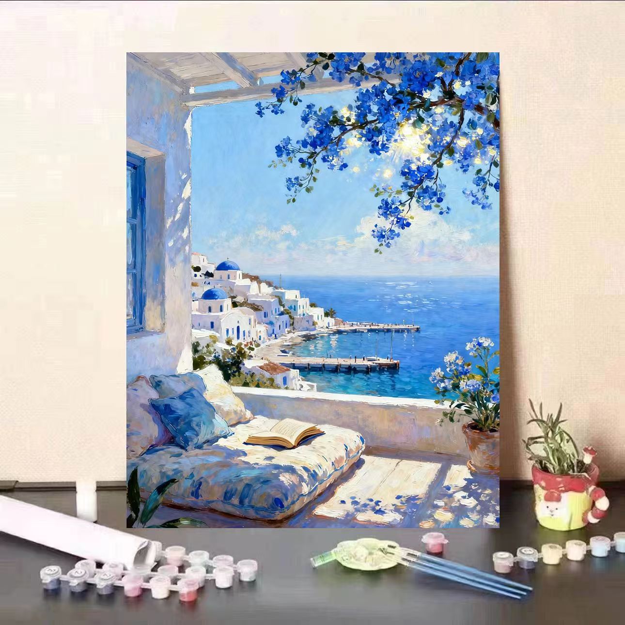Scenic Coastal View Paint by Numbers Art Kit