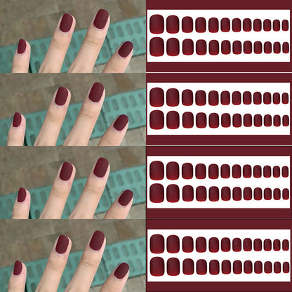 Matte Finish Press-On Nail Set Acalora 178815*10mm0162