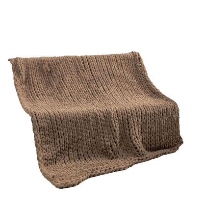 Cozy Knitted Throw Blanket