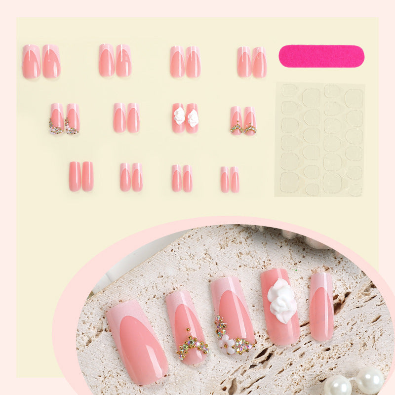 Decorative Floral Press-On Nails Acalora
