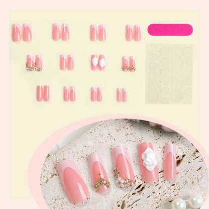 Decorative Floral Press-On Nails Acalora