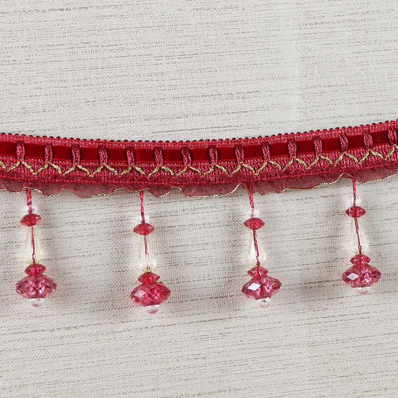 Decorative lace trim with pearls Acalora