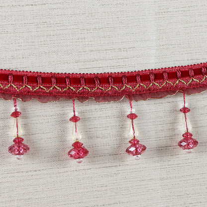 Decorative lace trim with pearls Acalora