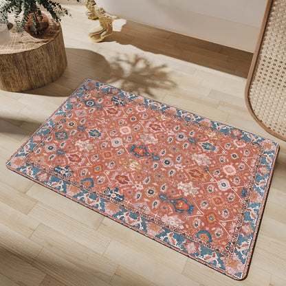 Elegant Floral Pattern Bath Mat Acalora