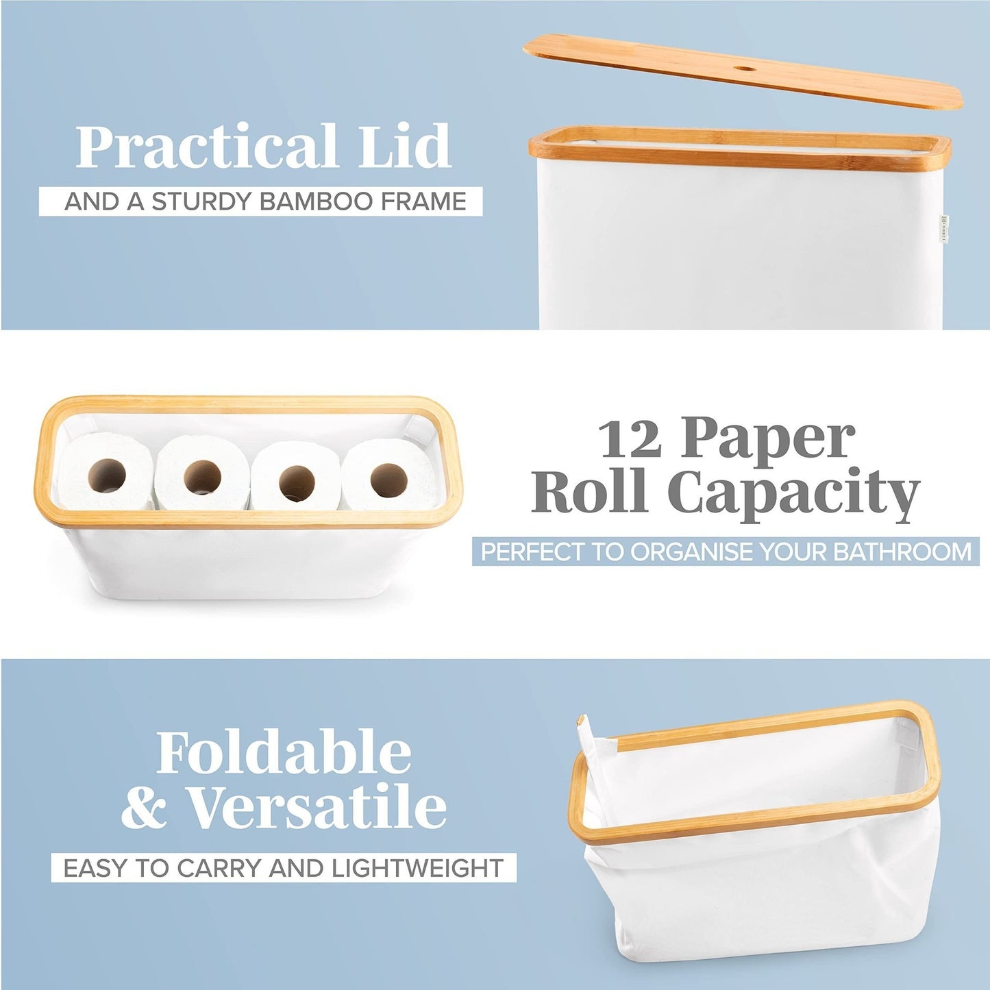 High-quality toilet paper organizer Acalora