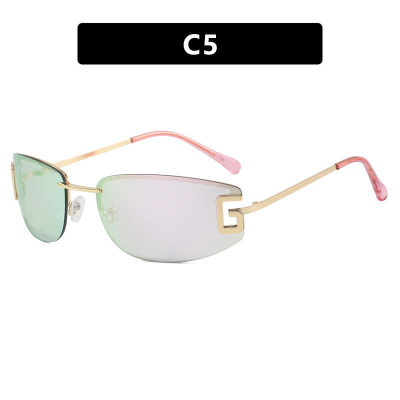 Women's futuristic sunglasses with sporty design and UV protection Brehn