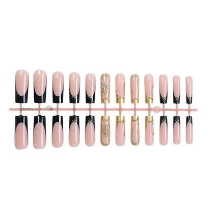 Elegant Structured Press-On Nail Art Set Acalora