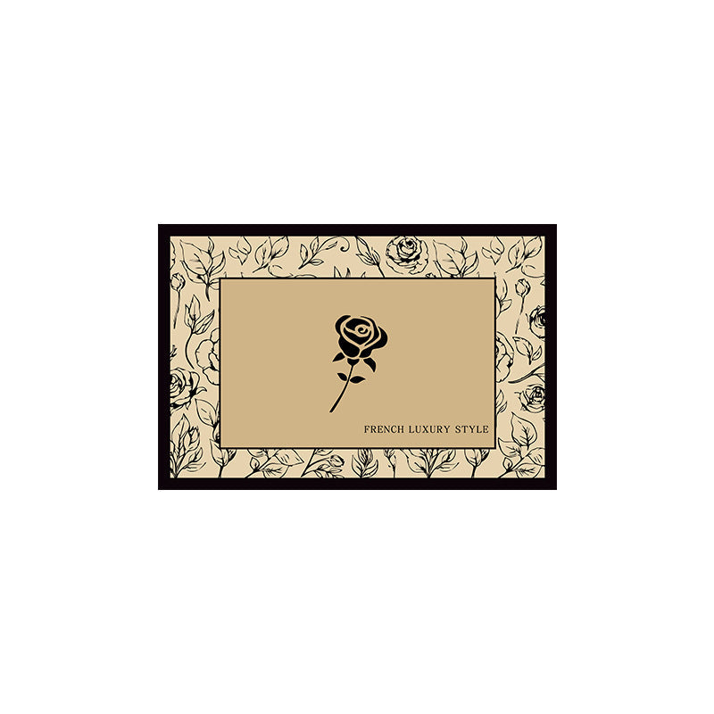 Elegant Floral Welcome Mat