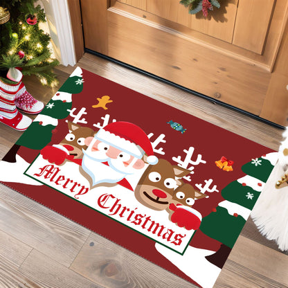 Festive Holiday-Themed Door Mat