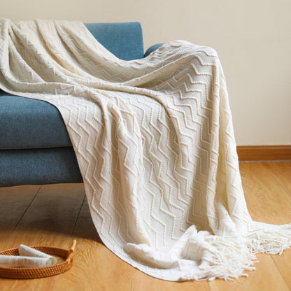 Cozy Textured Throw Blanket
