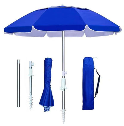Ladies Beach Umbrella with Stable Ground Anchoring Bowlift