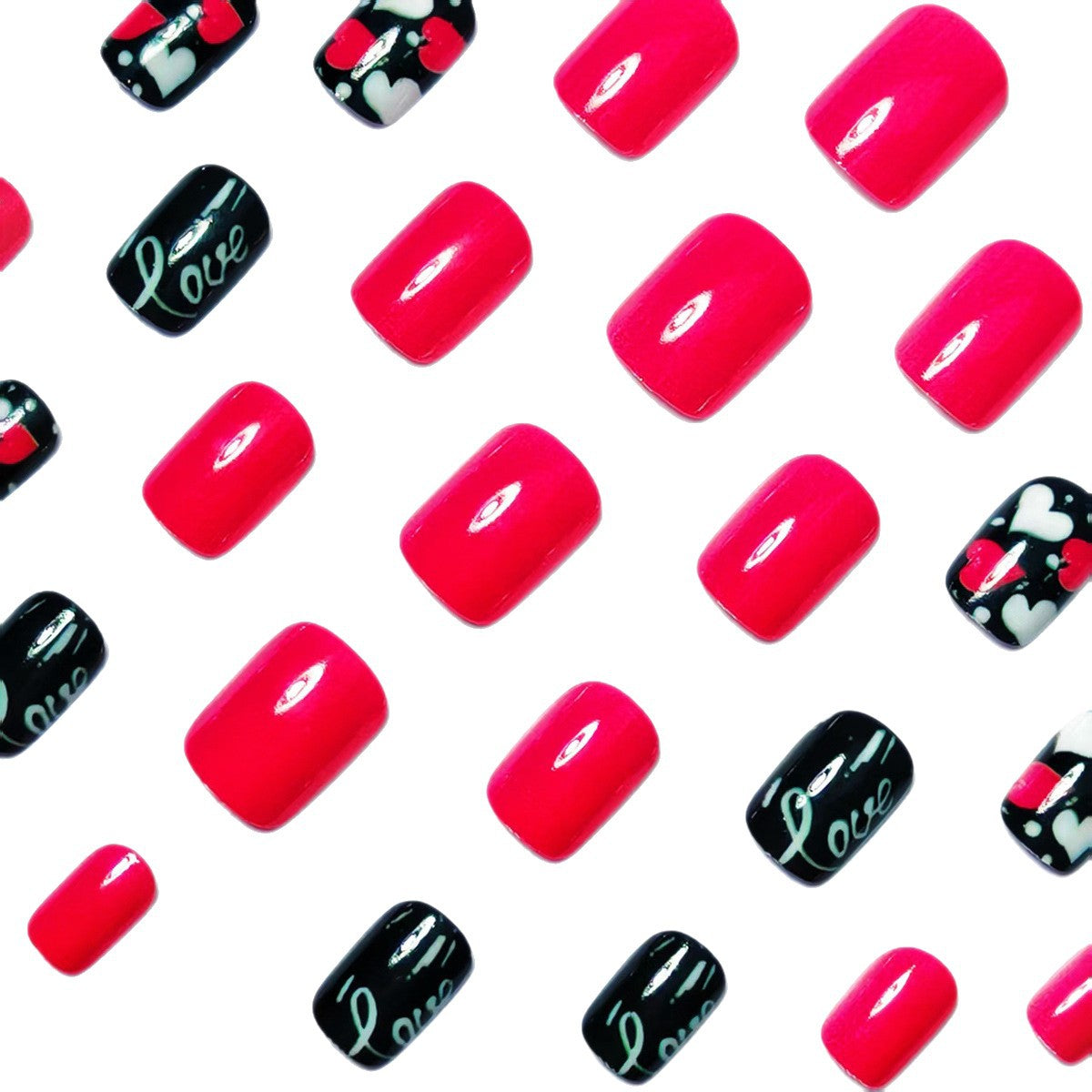 Creative Love-Themed Nail Art Acalora