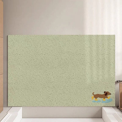 Cartoon Cat-Themed Entrance Mat