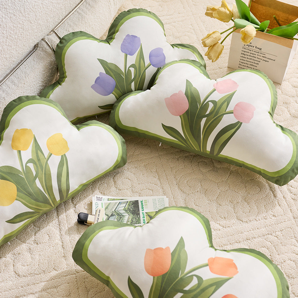 Decorative Cloud-Shaped Throw Pillow