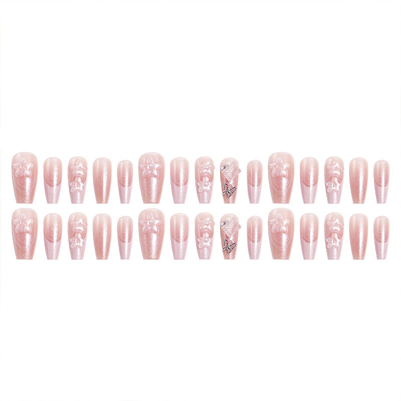 Nail art set with elegant glitter accents Acalora