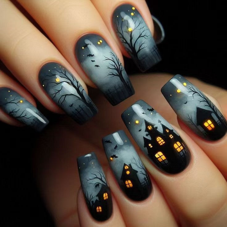 Halloween-Themed Nail Art Set Acalora