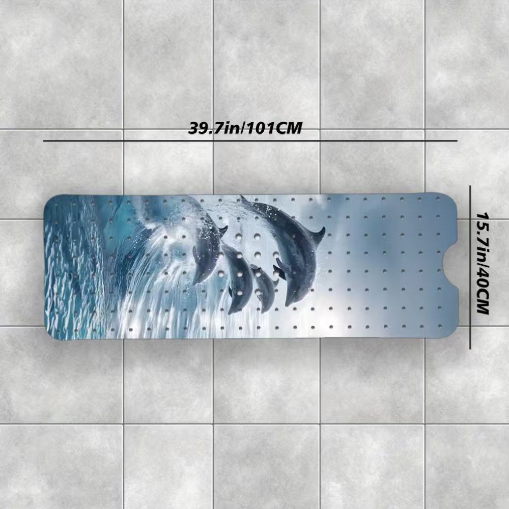 Decorative Ocean Shell Bath Mat