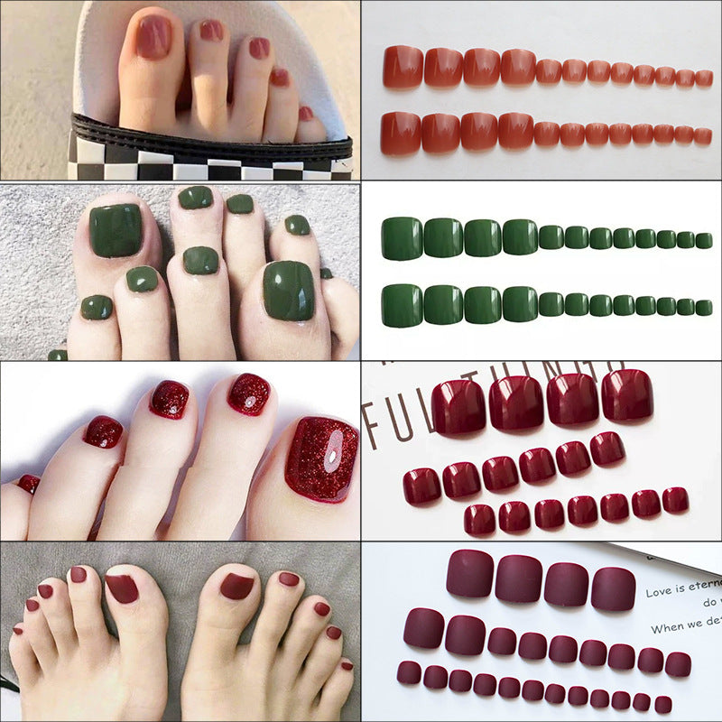 Premium Glossy Press-On Toenails Acalora