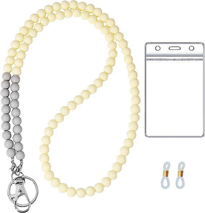 Beaded Lanyard with ID Holder Acalora