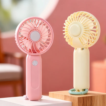 Ladies' Portable USB Handheld Fan with Ergonomic Grip Technology Brehn