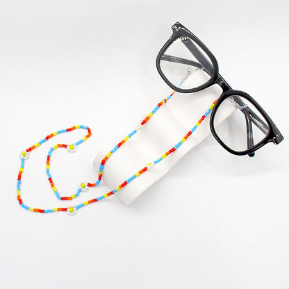 Floral Beaded Eyewear Chain Acalora