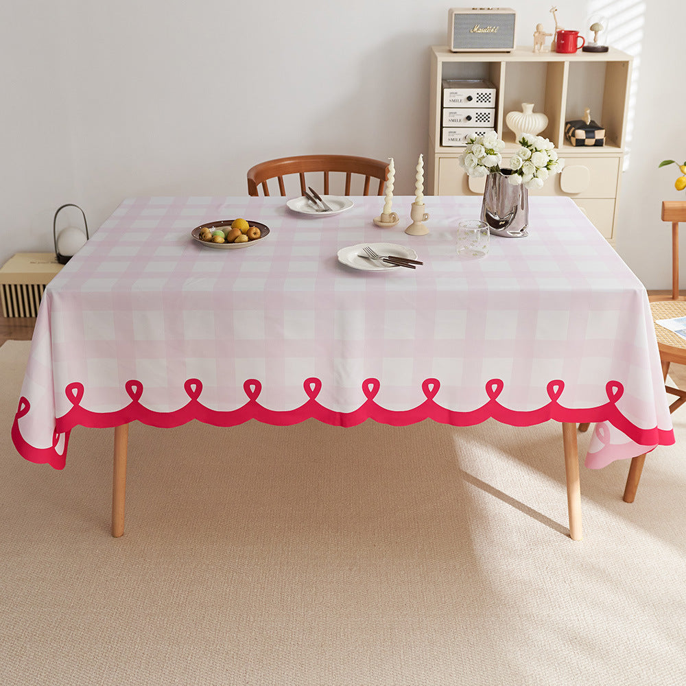 Decorative Striped Tablecloth