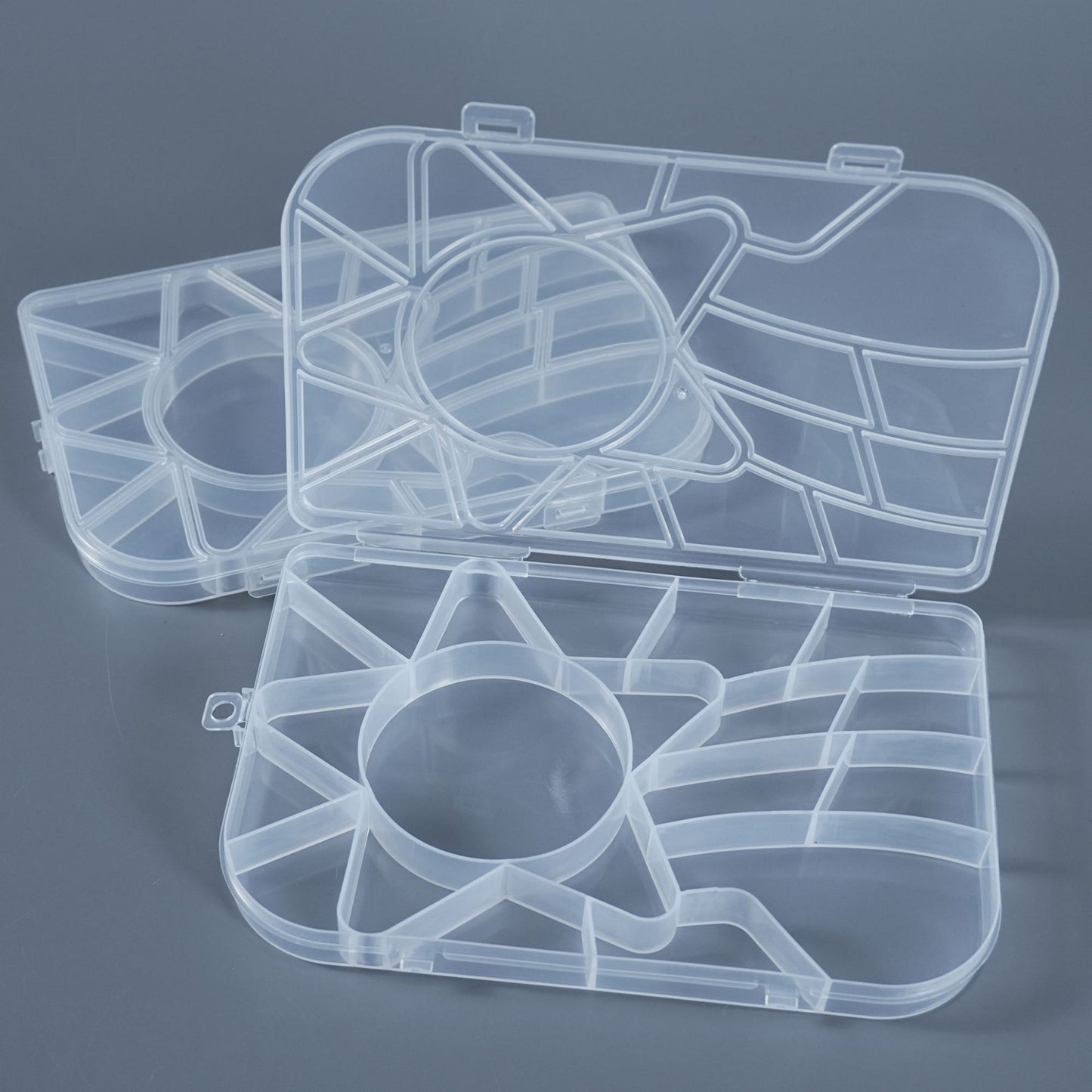 Clear Multi-Section Craft Organizing Box Acalora