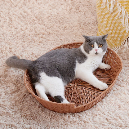Rattan Cat Bed Acalora