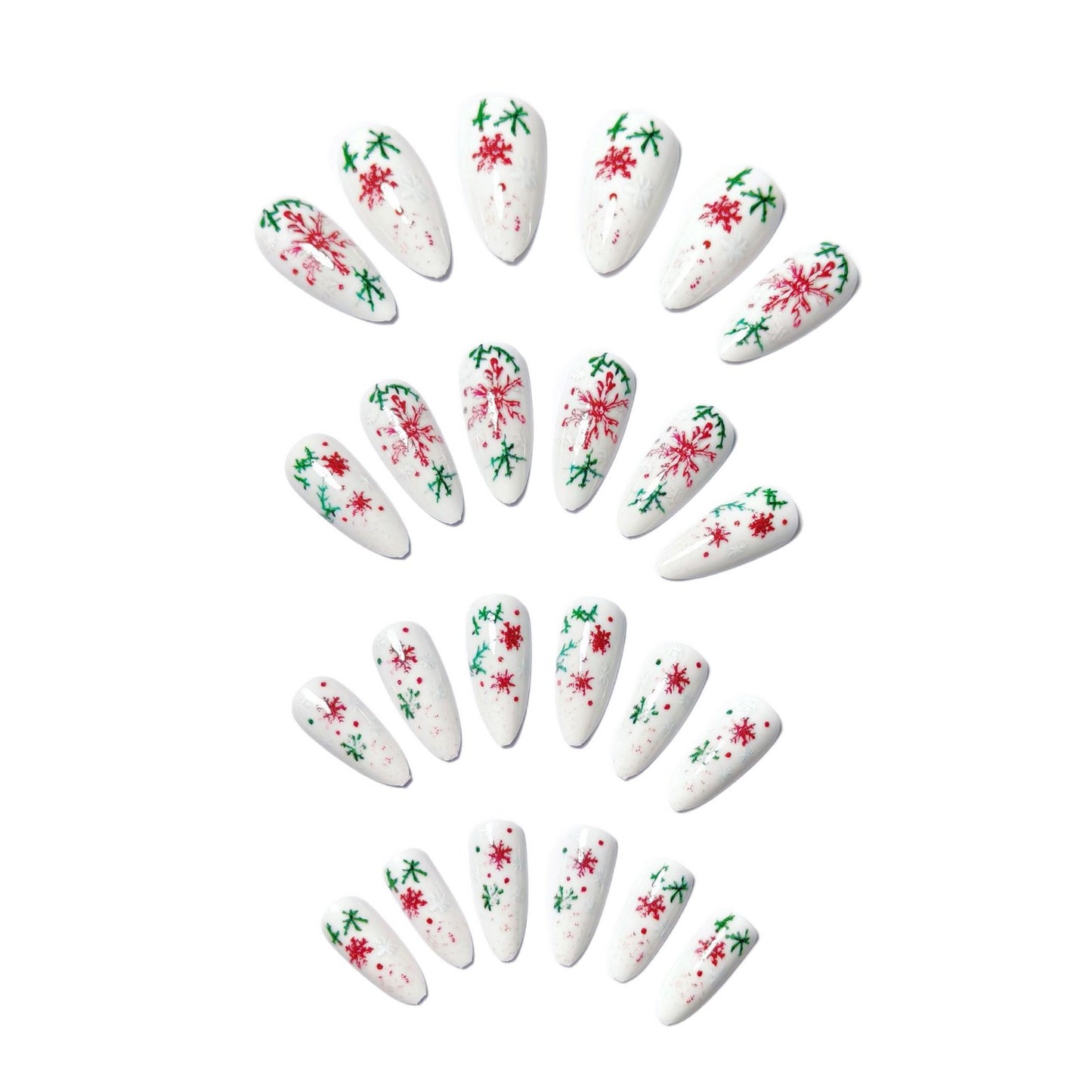 Artistic Snowflake Design Nail Art Acalora