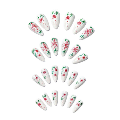 Artistic Snowflake Design Nail Art Acalora