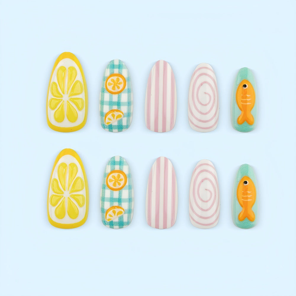 Fruit-designed artificial nails Acalora