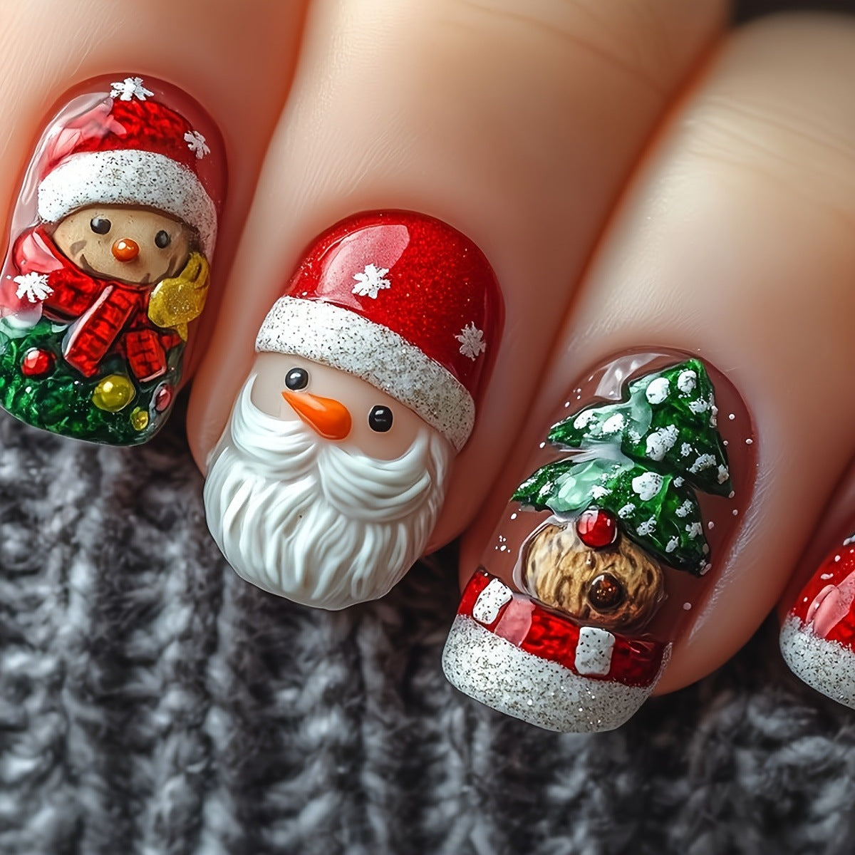 Festive Themed Nail Art Set Acalora
