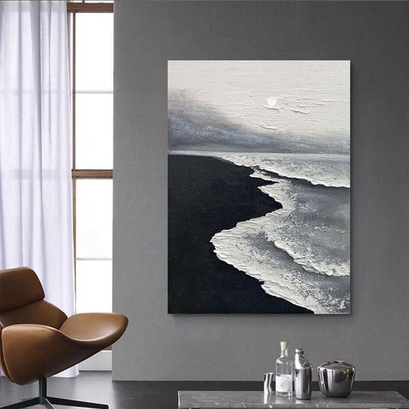 Abstract Seascape Textured Canvas Artwork