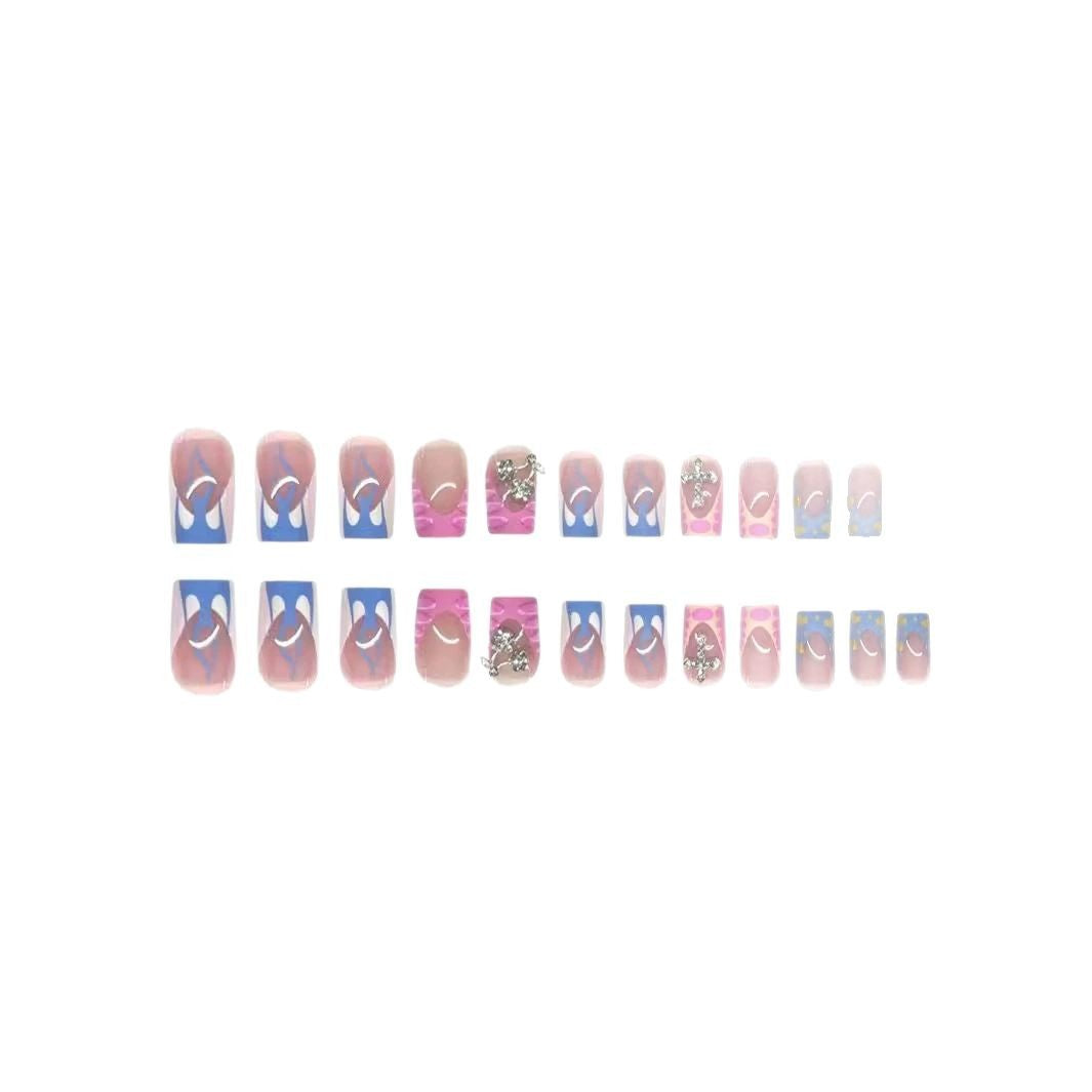 Decorative 3D Press-On Toenail Art Acalora