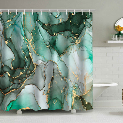 Abstract Marble Design Shower Curtain