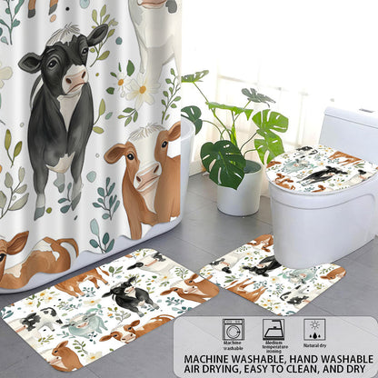 Cartoon Lamb-Themed Bathroom Décor Set