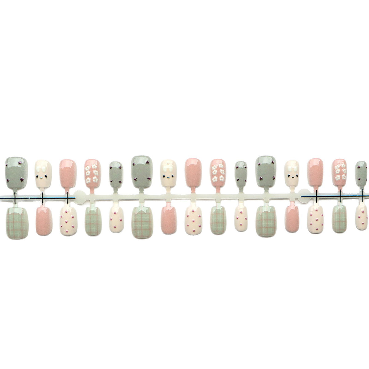 Creative Themed Press-On Nail Art Set Acalora