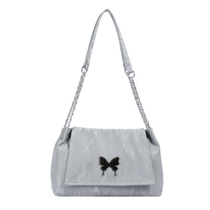 Chic Butterfly Accent Slouchy Handbag Acalora