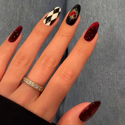Artistic Designer Press-On Nail Set Acalora