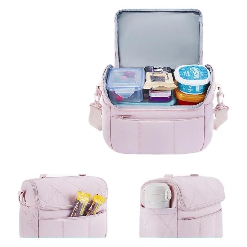 Quilted Multi-Pocket Insulated Lunch Bag Acalora