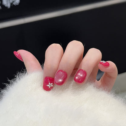 Glamorous Star-Accent Nail Tips Acalora
