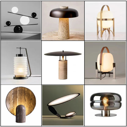 Modern Artistic Table Lamp with Sculptural Base