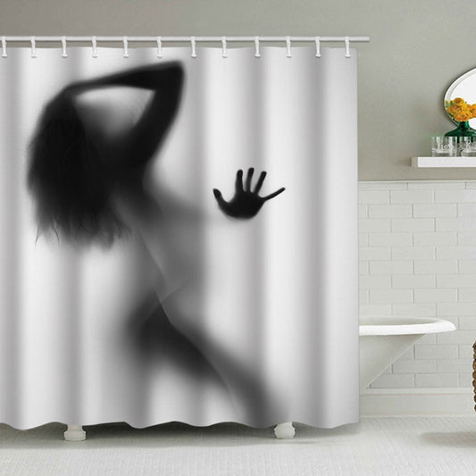 Artistic Silhouette Shower Curtain