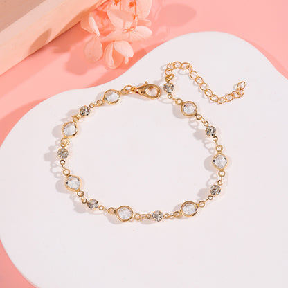 Elegant Crystal Adorned Bracelet Acalora